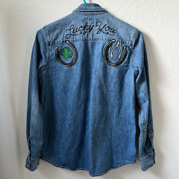 Lucky Brand Denim button up - Picture 5 of 7